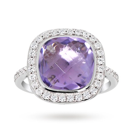 Sterling Silver Ring Set With An