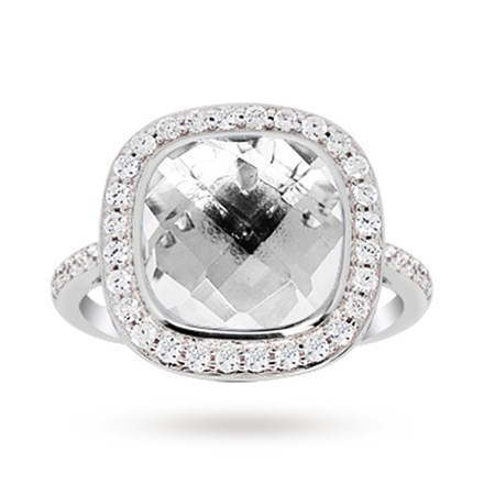 Sterling Silver Ring Set With