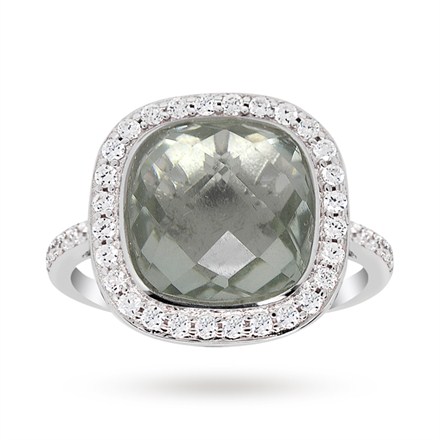 Sterling Silver Ring With Amethyst