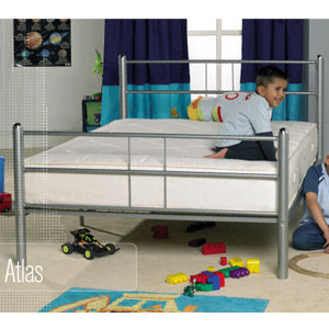 , Atlas, 4FT 6 Double Metal Bedstead