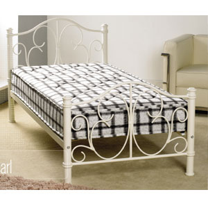 Apollo Beds , Pearl, 3FT Single Metal Bedstead