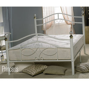 Apollo Beds , Princess, 4FT 6 Double Metal Bedstead