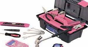 Apollo Tools 53 Pc Tool Kit with Box Pink