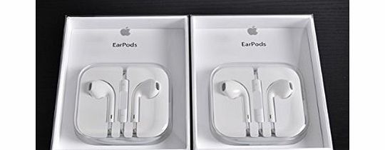 Apple 2 XGENUINE APPLE WHITE EARPODS EARPHONE IN EAR HEADPHONES FOR IPHONE IPOD IPAD