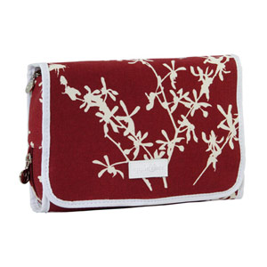 Fold Out Toiletry Bag - Apple Blossom Red
