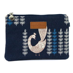 Apple And Bee Medium Make-Up Bag - Parkland Midnight
