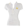Apple Bottoms Rouched Polo (White)