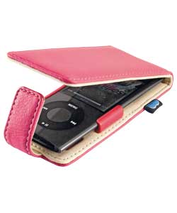iPod Nano Leather Style Case - Pink