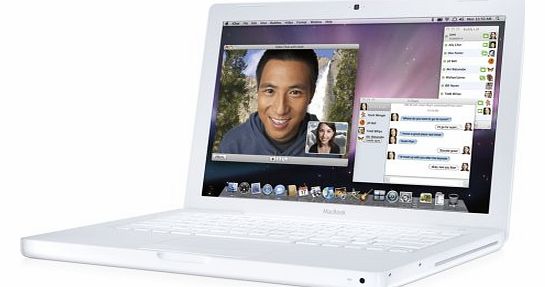 Apple MacBook - Core 2 Duo 2 GHz - RAM 1 GB - HDD 80 GB - CD-RW / DVD - GMA X3100 - Gigabit Ethernet - WLAN : Bluetooth 2.0 EDR, 802.11 a/b/g/n (draft) - MacOS X 10.5 - 13.3`` Widescreen TFT 1280 x 800