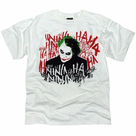 Applied Clothing Batman Joker Ha Ha Ha White T-Shirt