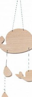 April Eleven Whale Mobile Natural `One size