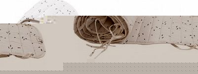 April Showers Cot bumper cream - black pattern `One size