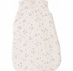 April Showers Cream baby sleeping bag - black pattern `3
