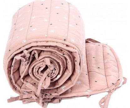April Showers Stars cot bumper - pink `One size