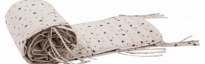 April Showers Stars cot bumper - white `One size