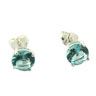 Aqua Cubic Zirconia Stud