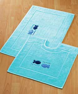 Aqua Friendly Fish Bath Mat Set