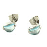 aqua marine Colour Stud Earrings