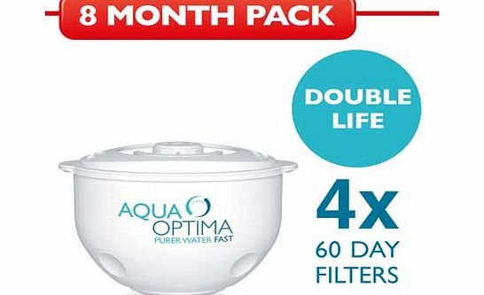 Aqua Optima 60 Day Water Filter Cartridges - 4
