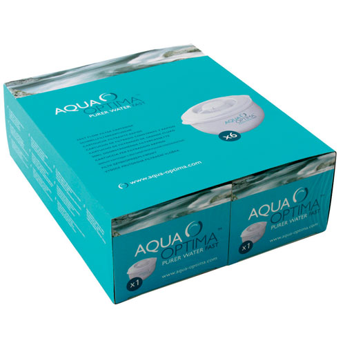 Aqua Optima Fast Flow Water Filter Cartridge Pack of 6