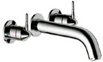Axis 3 Hole Wall Mounted Bath Filler Tap
