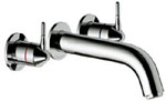 Aqualisa Axis 3 Hole Wall Mounted Bath Filler Tap
