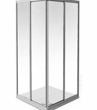 Aqualux AQUA 4 Telescopic Corner 1850x900mm - White