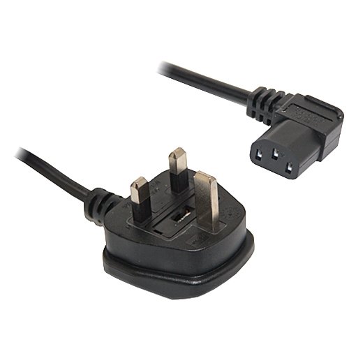 Aquarius 3M Right Angled Angle Kettle Type IEC Mains Power Cable Lead