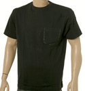 Black Short Sleeve Cotton T-Shirt With Pocket (Kennington)