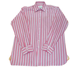 Candy stripe folded cuff shirt
