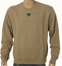 Aquascutum Dark Sand Round Neck Cotton Sweatshirt