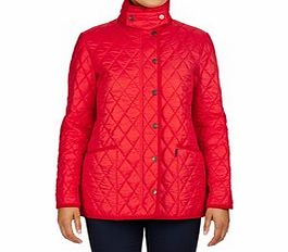 Aquascutum Eshton red quilted padded jacket