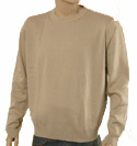 Mens Aquascutum Beige Cotton Sweater with Large House Check