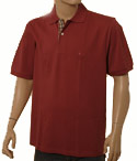 Mens Aquascutum Cranberry Cotton Polo Shirt