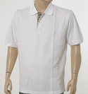 Mens Aquascutum White Cotton Polo Shirt