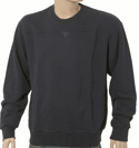 Navy Round Neck Cotton Sweatshirt