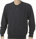 Aquascutum Navy Round Neck Cotton Sweatshirt