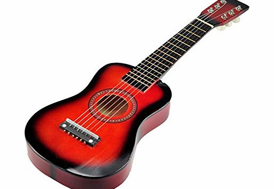 AQURE New Hifh quality 23 inch 6 Strings Mini Acoustic Guitar Fit for Children Red
