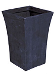 Black Resin Flared Planter Small