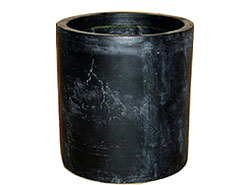 Black Resin Round Straight Planter Small