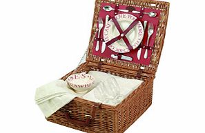 Bridgewater Love and Kisses Picnic Basket 2 person