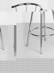 Chrome Finish Rotary Bar Chair