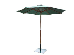 Garden Parasol 2.7 M Green with Cover