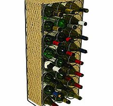 Arboreta Seagrass 24 Bottle Wine Rack