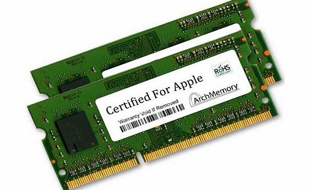 Arch Memory Certified for Apple Memory Module 4GB 2X2GB SO-DIMMs PC3-8500 1066MHz DDR3 SDRAM 204 pin for MacBook, MacBook Pro MB786G/A