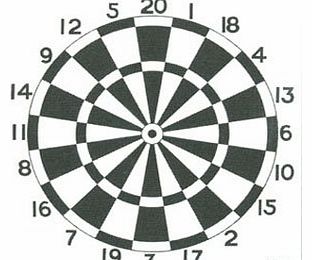 Archery World Archery Darts Target Face x 6 - 80cm with target pins