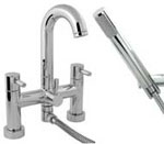 Avus Deck Mounted Bath Shower Mixer Tap and Kit