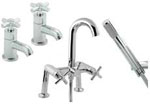 Axial Tap Pack 5 - Basin Taps and Pillar Bath Shower Mixer