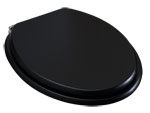 Black MDF Wooden Toilet Seat