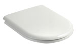 D-Shape Soft Close White Toilet Seat